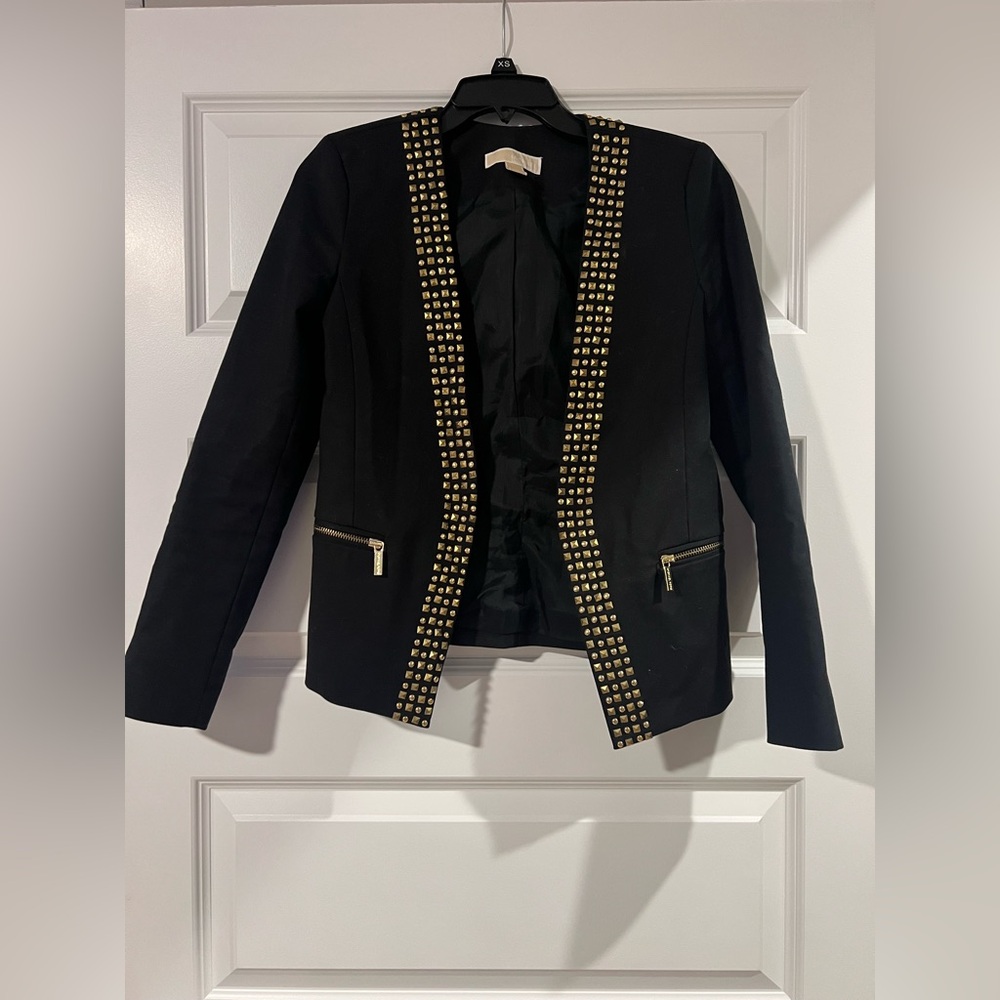 Black Studded Women's Jacket